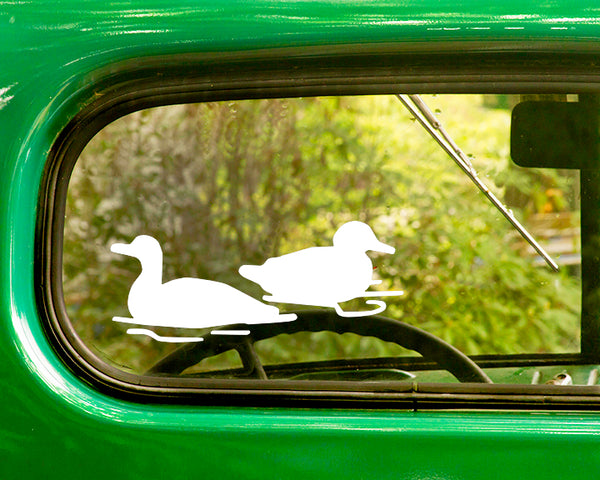 2 Ducks Swimming Decals Stickers - The Sticker And Decal Mafia