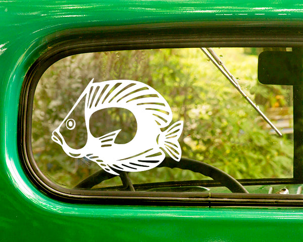 2 Tropical Fish Decals Stickers - The Sticker And Decal Mafia