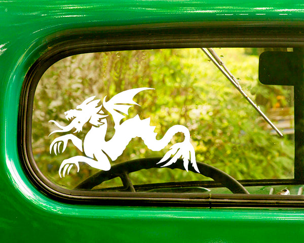 2 DRAGON Decal Stickers - The Sticker And Decal Mafia