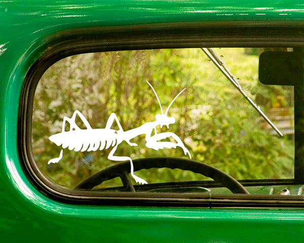 2 PRAYING MANTIS Insect Decal Stickers - The Sticker And Decal Mafia