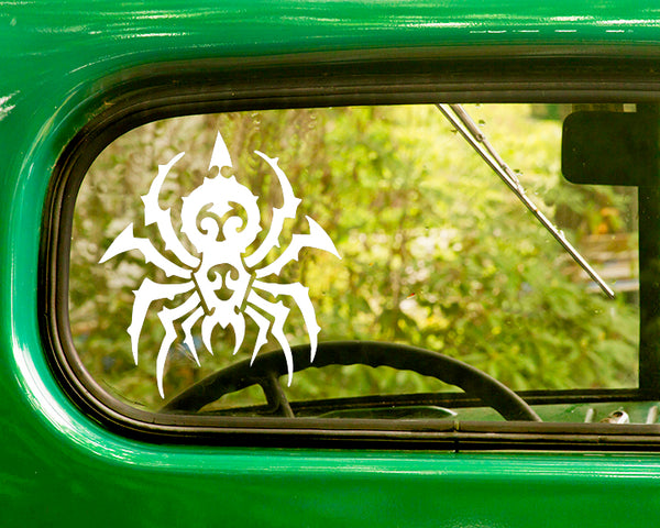 2 TRIBAL SPIDER Insect Decal Stickers - The Sticker And Decal Mafia