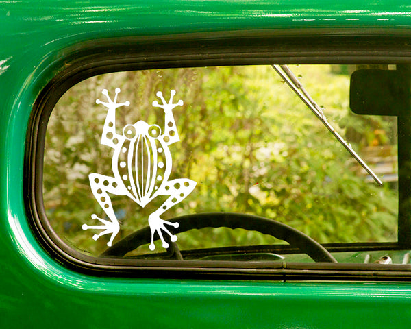 2 TRIBAL TREE FROG Decal Stickers - The Sticker And Decal Mafia