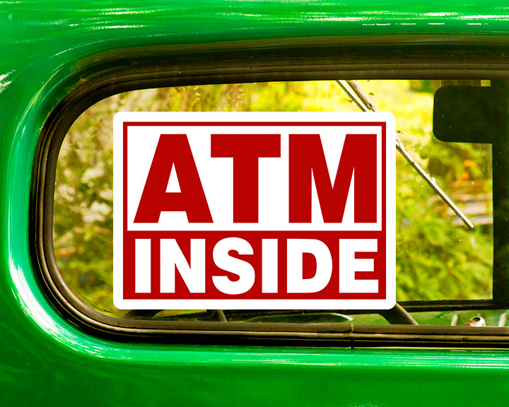 ATM INSIDE DECALs 2 Stickers Bogo – The Sticker And Decal Mafia