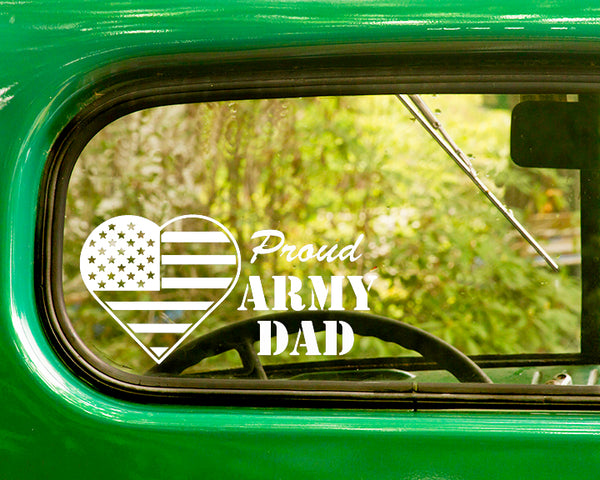 2 Proud U.S. Army Dad Decals Stickers - The Sticker And Decal Mafia