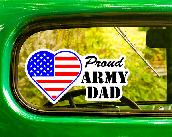 Proud U.S. Army Dad 2 Decals Stickers Bogo - The Sticker And Decal Mafia