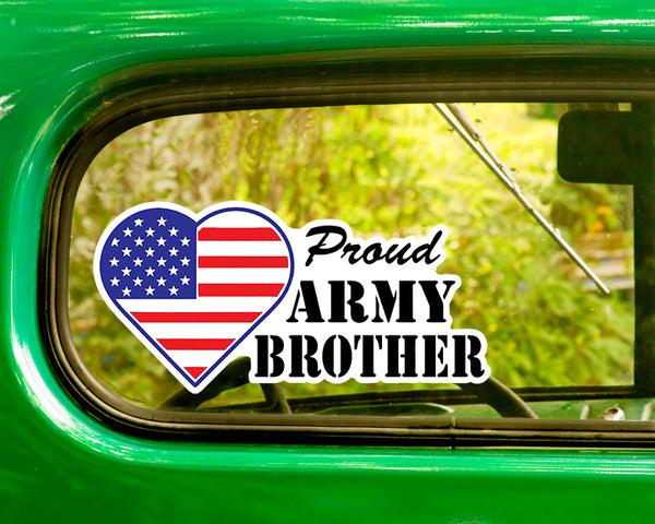 Proud U.S. Army Brother 2 Decals Stickers Bogo - The Sticker And Decal Mafia