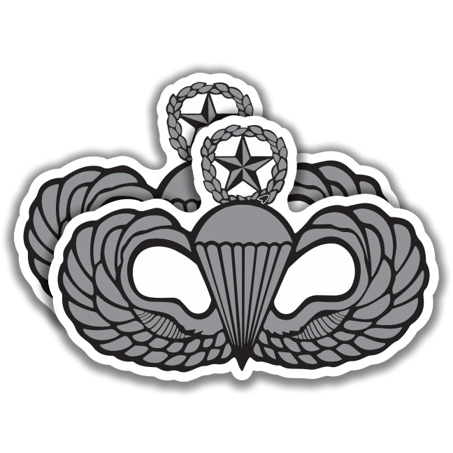 JUMP MASTER PARACHUTE BADGE U.S. Army DECALs Sticker Bogo – The Sticker ...
