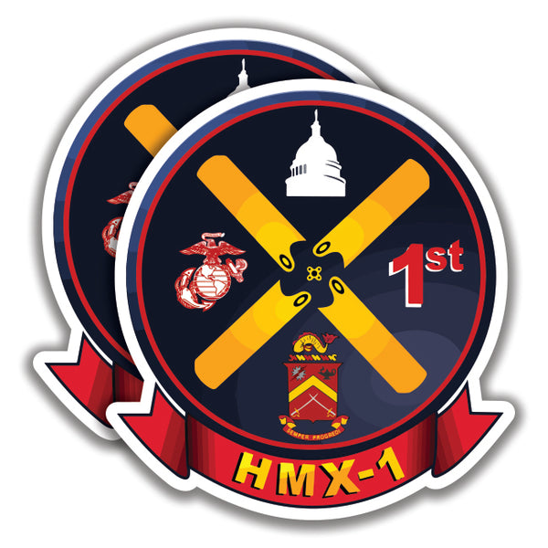 U.S. HMX-1 MARINE HELICOPTER SQUADRON DECALs Sticker Bogo 2 For 1