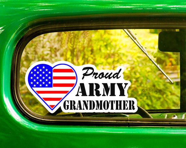 Proud U.S. Army Grandmother Decals 2 Stickers Bogo - The Sticker And Decal Mafia