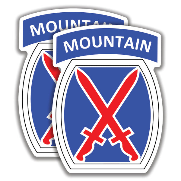 U.S.10th MOUNTAIN DIVISION BADGE DECALs Sticker Bogo