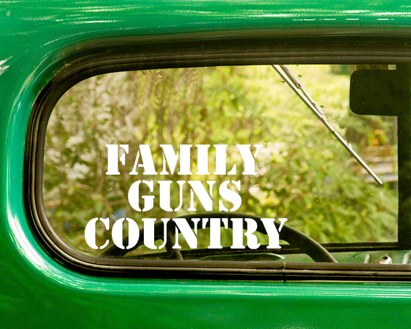 Family Guns Country Decal Sticker 2nd Amendment - The Sticker And Decal Mafia