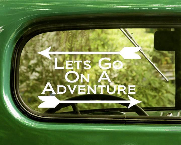 2 Lets Go On A Adventure Decal Stickers - The Sticker And Decal Mafia
