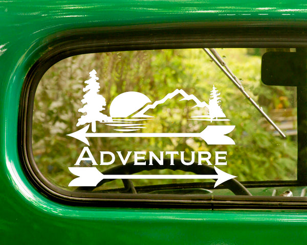 2 ADVENTURE Nature Decal Stickers - The Sticker And Decal Mafia