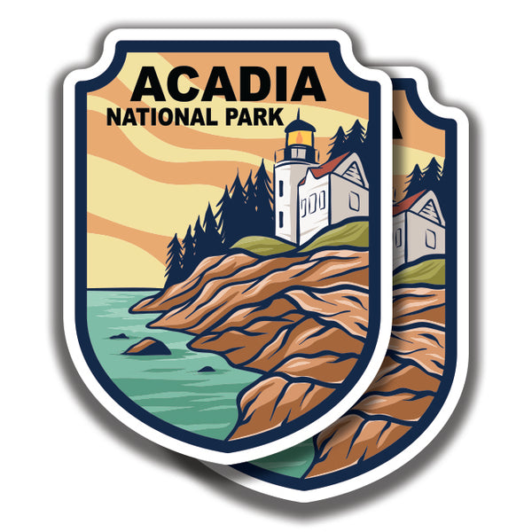 ACADIA NATIONAL PARK DECAL 2 Stickers Bogo