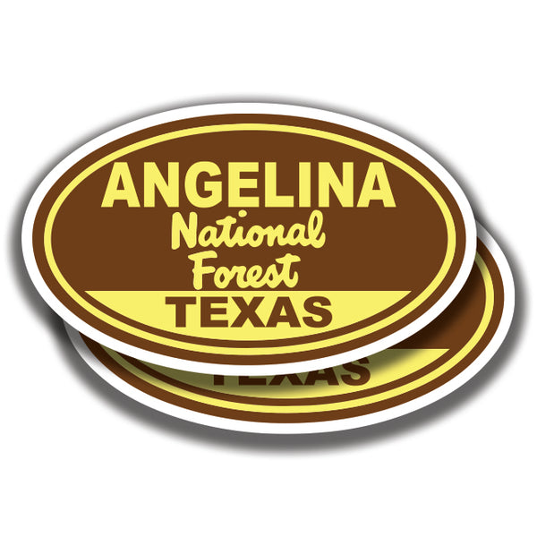 ANGELINA NATIONAL FOREST DECAL Texas 2 Stickers Bogo