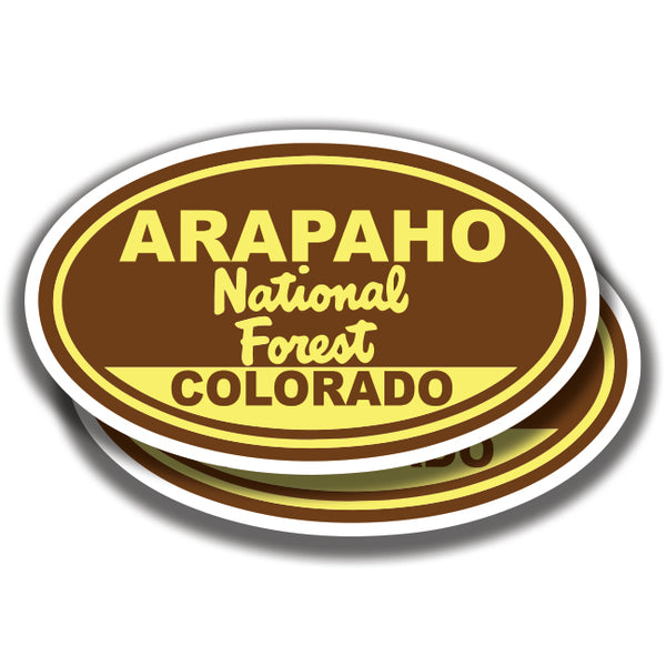 ARAPAHO NATIONAL FOREST DECAL Colorado 2 Stickers Bogo