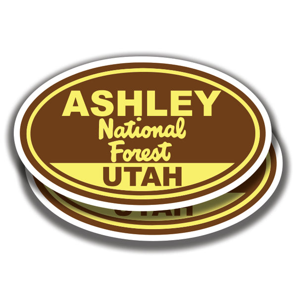 ASHLEY NATIONAL FOREST UTAH DECAL 2 Stickers Bogo For Car Window Bumper