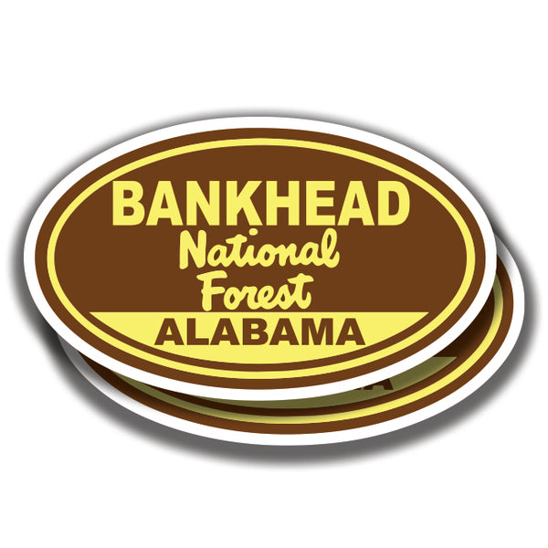BANKHEAD NATIONAL FOREST DECAL Alabama 2 Stickers Bogo
