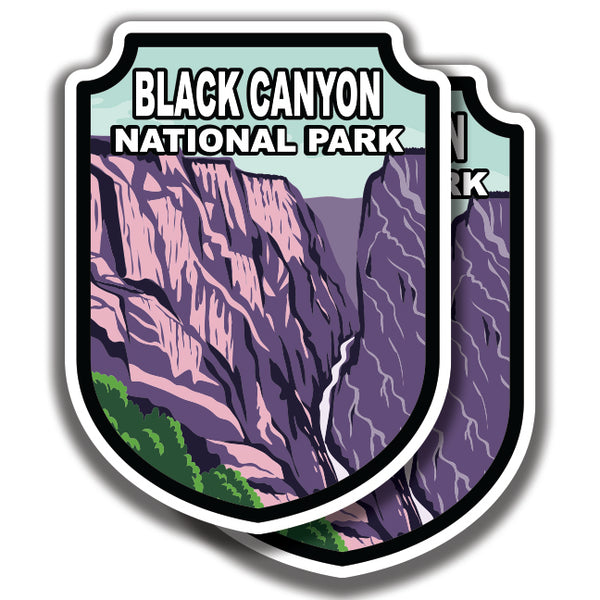 BLACK CANYON NATIONAL PARK DECAL 2 Stickers Bogo