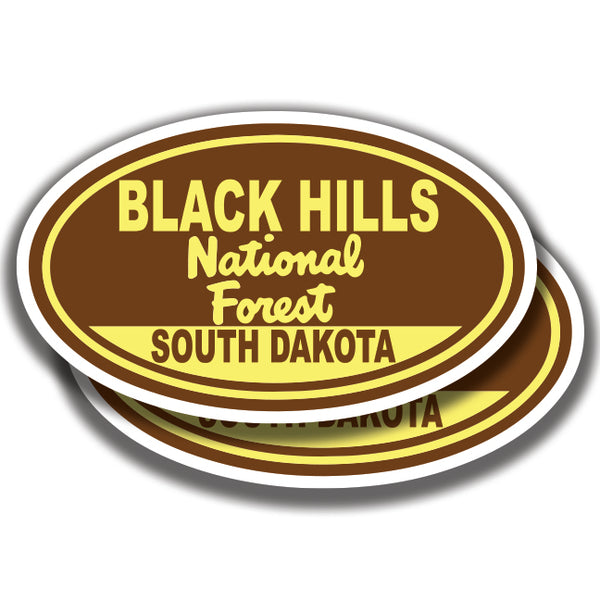 BLACK HILLS NATIONAL FOREST DECAL South Dakota 2 Stickers Bogo
