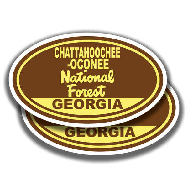 CHATTAHOOCHEE-OCONEE NATIONAL FOREST DECAL Georgia 2 Stickers Bogo