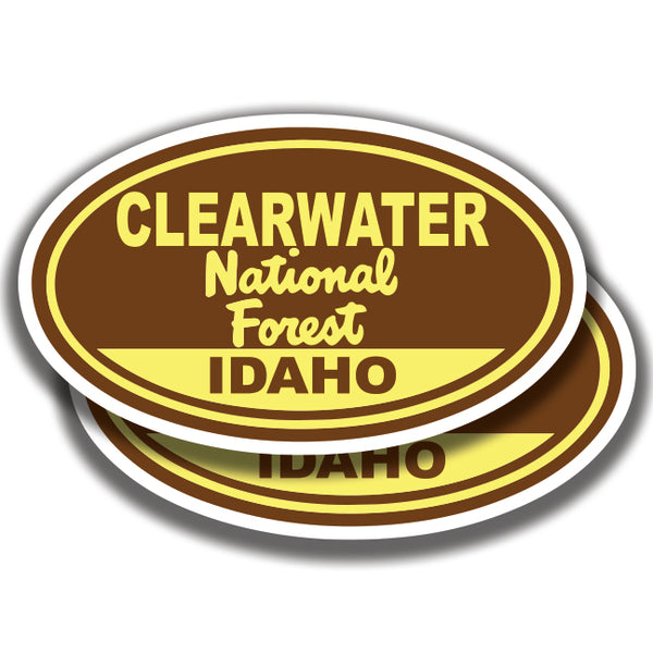 CLEARWATER NATIONAL FOREST DECAL Idaho 2 Stickers Bogo