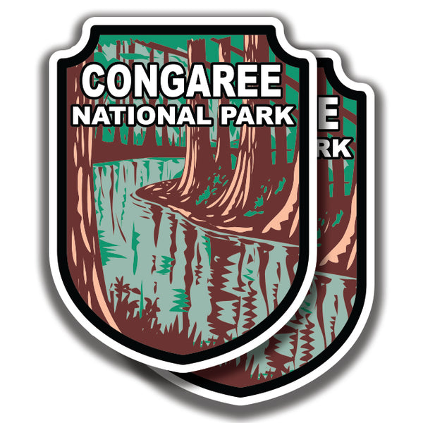 CONGAREE NATIONAL PARK DECAL 2 Stickers Bogo
