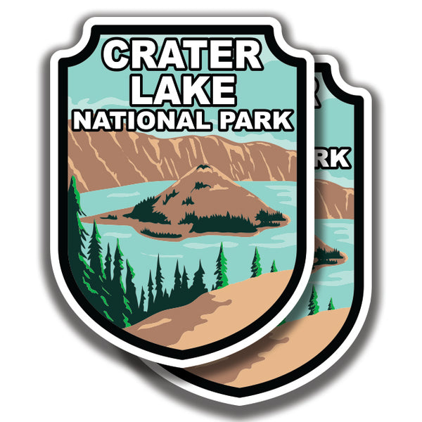 CRATER LAKE NATIONAL PARK DECAL 2 Stickers Bogo