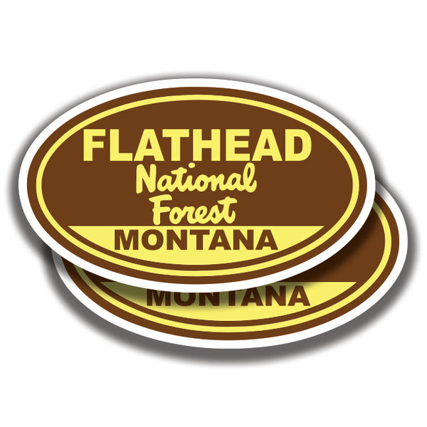 FLATHEAD NATIONAL FOREST DECAL Montana 2 Stickers Bogo