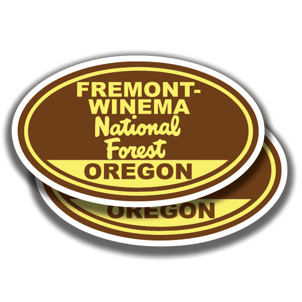 FREMONT-WINEMA NATIONAL FOREST DECAL Oregon 2 Stickers Bogo