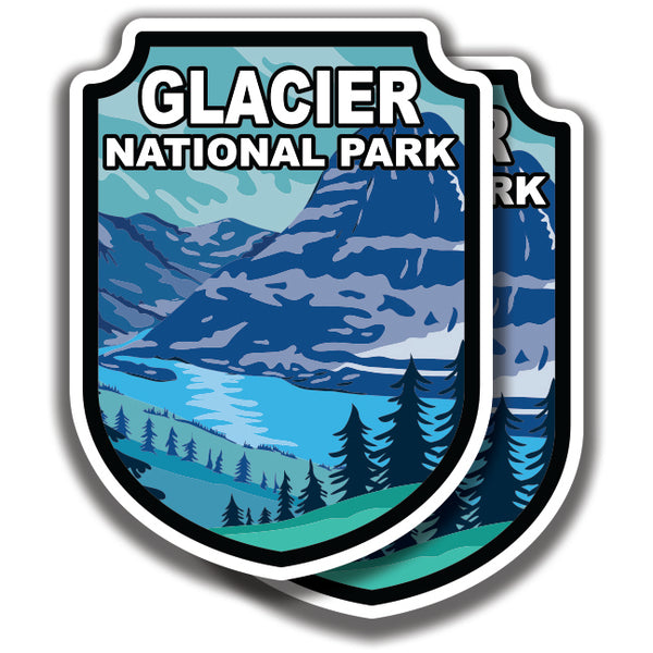 GLACIER NATIONAL PARK DECAL 2 Stickers Bogo