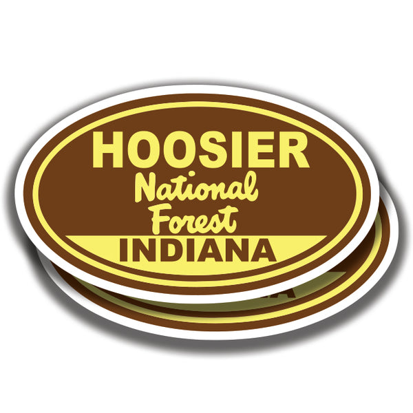 HOOSIER NATIONAL FOREST DECALs Indiana 2 Stickers Bogo