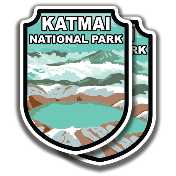 KATMAI NATIONAL PARK DECAL 2 Stickers Bogo