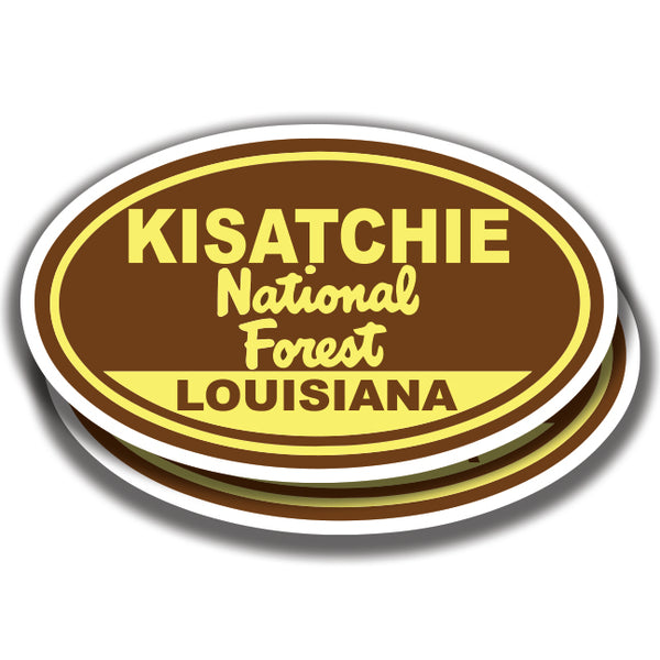 KISATCHIE NATIONAL FOREST DECALs Louisiana 2 Stickers Bogo