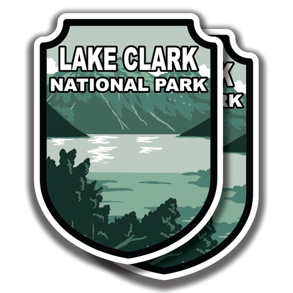 LAKE CLARK NATIONAL PARK DECAL 2 Stickers Bogo