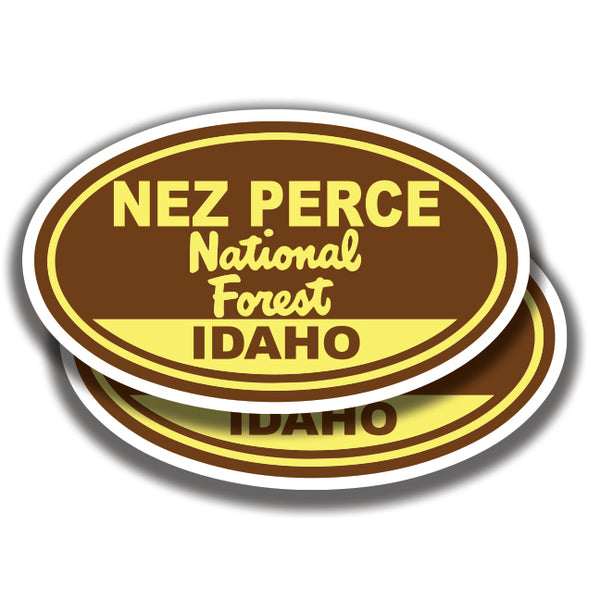 NEZ PERCE NATIONAL FOREST DECALs Idaho 2 Stickers Bogo