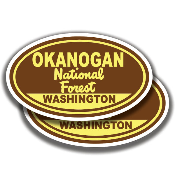 OKANOGAN NATIONAL FOREST DECALs Washington 2 Stickers Bogo