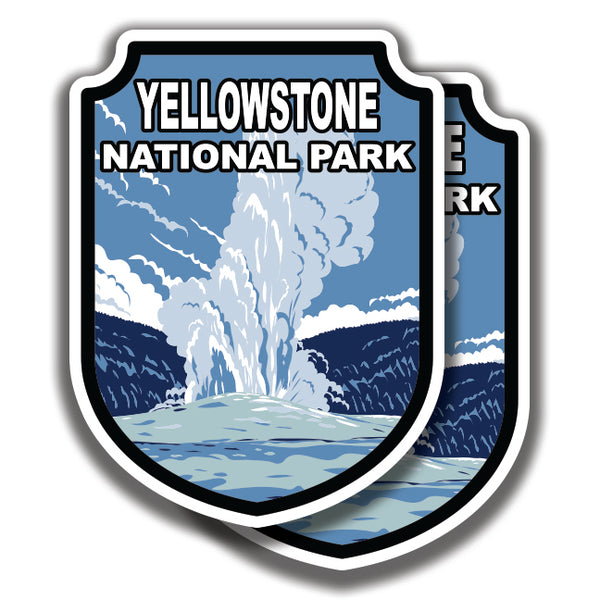 YELLOWSTONE NATIONAL PARK DECAL 2 Stickers Bogo