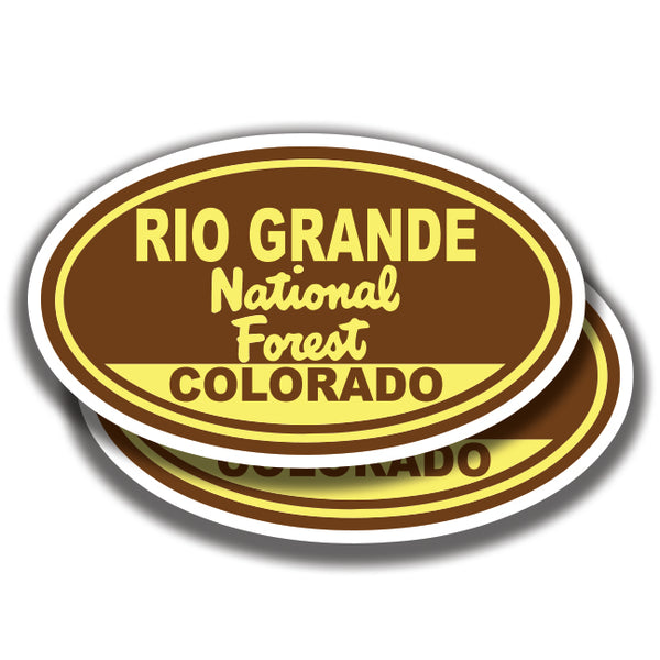 RIO GRANDE NATIONAL FOREST DECALs Colorado 2 Stickers Bogo