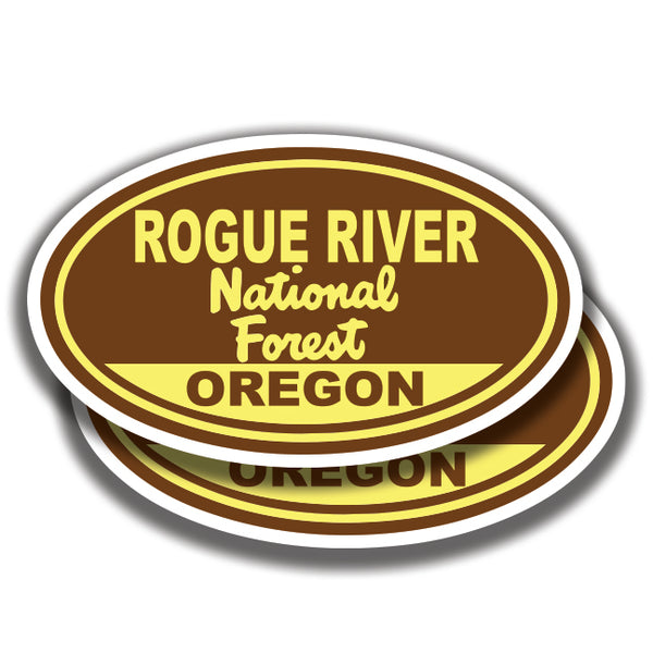 ROGUE RIVER NATIONAL FOREST DECALs Oregon 2 Stickers Bogo