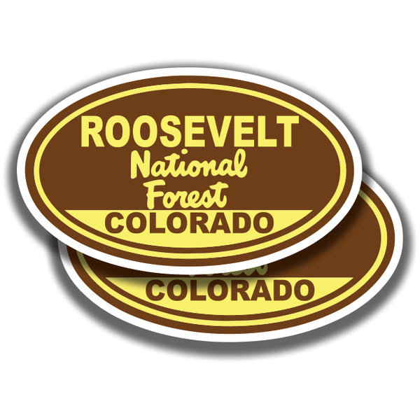 ROOSEVELT NATIONAL FOREST DECALs Colorado 2 Stickers Bogo