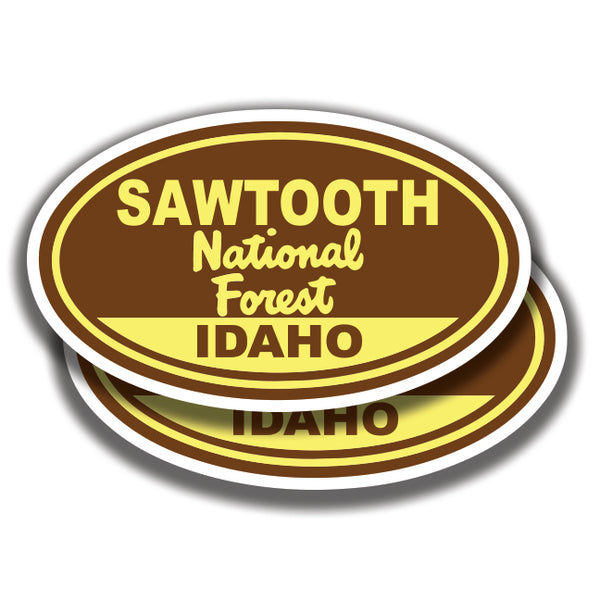 SAWTOOTH NATIONAL FOREST DECALs Idaho 2 Stickers Bogo