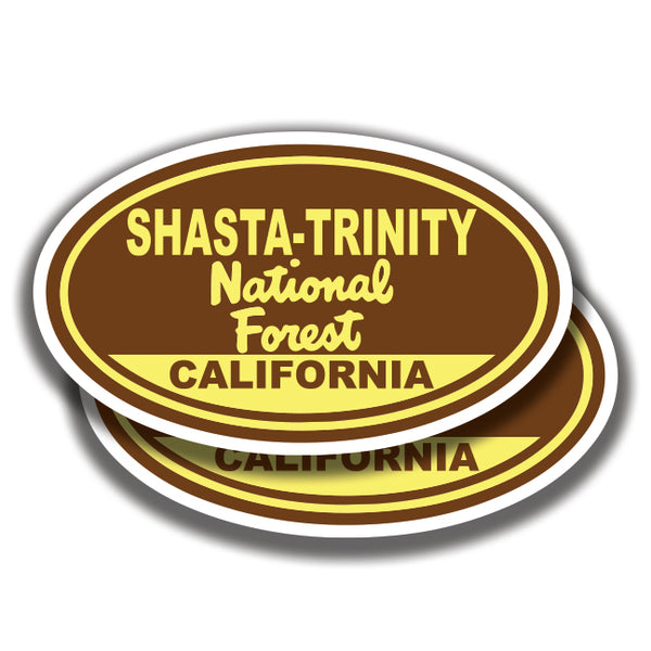 SHATA-TRINITY NATIONAL FOREST DECALs California 2 Stickers Bogo
