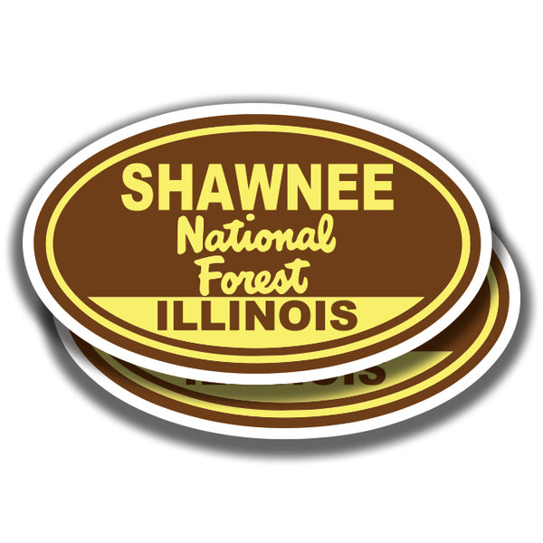 SHAWNEE NATIONAL FOREST DECALs Illinois 2 Stickers Bogo