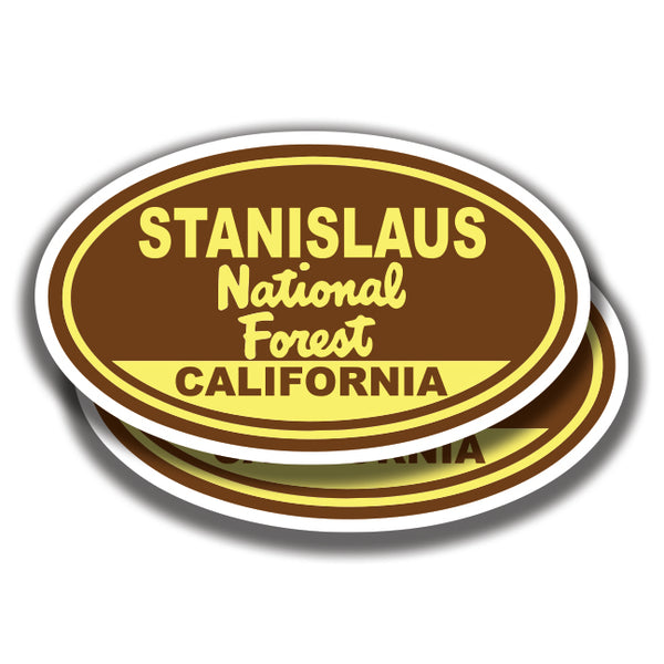 STANISLAUS NATIONAL FOREST DECALs California 2 Stickers Bogo
