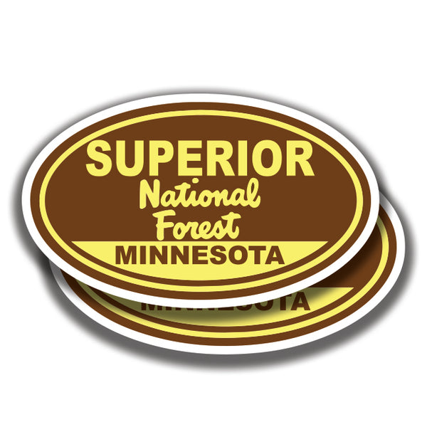 SUPERIOR NATIONAL FOREST DECALs Minnesota 2 Stickers Bogo