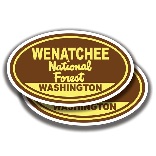 WENATCHEE NATIONAL FOREST DECALs Washington 2 Stickers Bogo