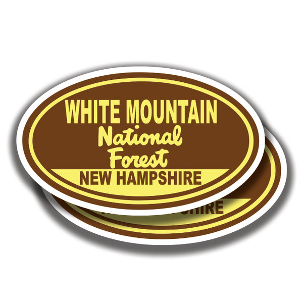 WHITE MOUNTAIN NATIONAL FOREST DECALs New Hampshire 2 Stickers Bogo