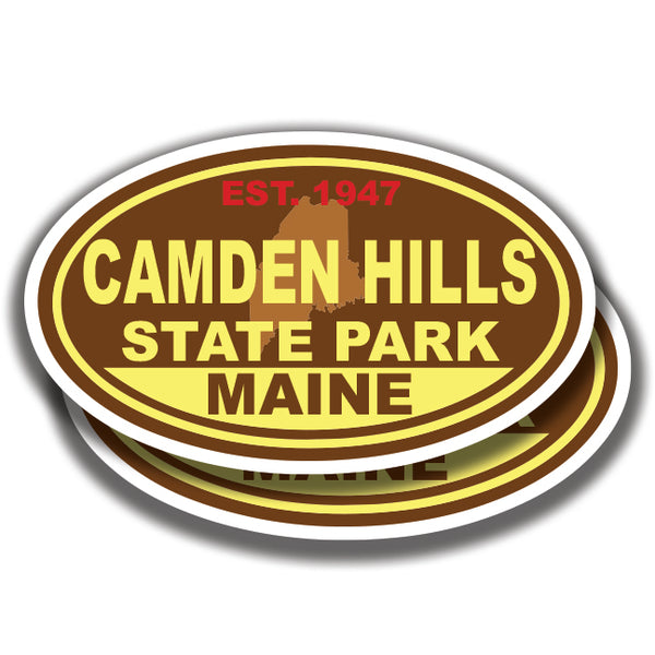 CAMDEN HILLS STATE PARK DECALs Maine 2 Stickers Bogo