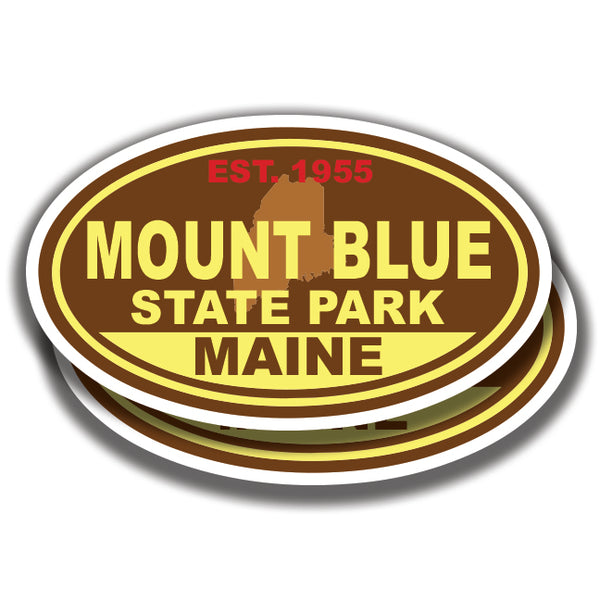MOUNT BLUE STATE PARK DECALs Maine 2 Stickers Bogo
